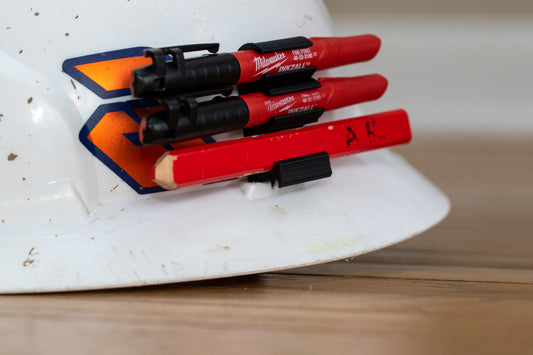 Custom Hardhat Pencil and Milwaukee Inkzall Marker holder